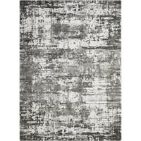 LOMAKNOTI RHANE Vailin 9 '12' сива апстрактна килим во затворен простор