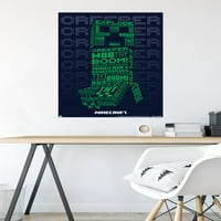 Minecraft-Creeperscope Ѕид Постер, 22.375 34