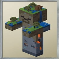 Minecraft - Зомби Мочуриште Ѕид Постер, 22.375 34