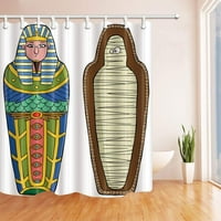 Египетски Декор Египетски Фараон Мумии Полиестер Ткаенина Бања Туш Завеса