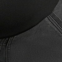 Аливија Форд породилно свинско џеб тенок фармерки со бенд на стомакот