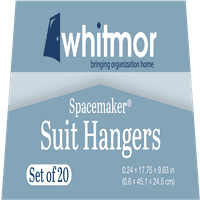 Whitmor Velvet Spacemaker Suit Plastic and Tabric Comploting Hangers, пакет, беж, возрасни