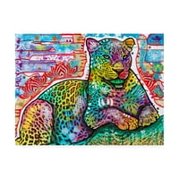 Трговска марка ликовна уметност „Електричен леопард“ платно уметност од Дин Русо