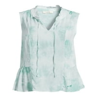 COMO Blu без ракави опуштена пакет за блуза