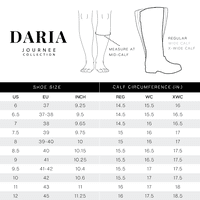 Ournoupурна колекција женски Дарија Тру удобност пена Екстра широко телесно потпетици колено високи чизми