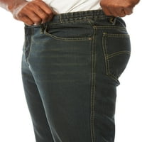 Либерти Блуз Машки Големи И Високи Атлетски Фит Странични Еластични Фармерки Со 5 Џебови
