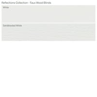 Колекција за прилагодени рефлексии, 2 Бесплатни ролетни од дрво, бели, 34 Ширина 72 Должина