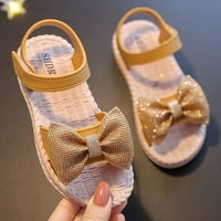 Детела девојки сандали деца новороденчиња девојки soild bowknot princress чевли први пешаци пред -пејкер -чевли од плажа сандали