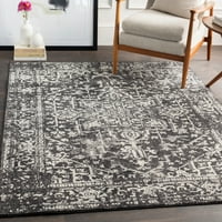 Уметнички ткајачи Харпуп Медалјон област килим, црна, 9 '12'6