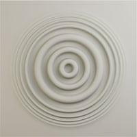 Ekena Millwork 5 8 W 5 8 H Плитки Ендурал Декоративен 3Д wallиден панел, ултраковер сатенски цвет бело
