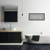 Индустри за ступел измијте ги вашите грижи фраза бања релаксација модерна слика црна врамена уметничка печатена wallидна уметност, 30, дизајн од Дафне Полсели