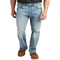 Сребрени фармерки копродукции за машка Крег Лесно вклопување фармерки, големини на половината 30-42