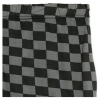 Умбро девојки кратки ракави врвови, кратки и панталони, сет за спиење со пижами од 4 парчиња, големини 4-14