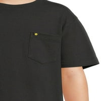 Чудо на нација Момци со кратки ракави џебни маица, големини 4- & хаски