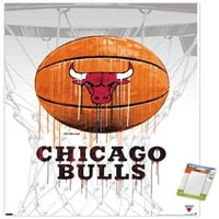 Чикаго Булс-Капе Кошарка Ѕид Постер, 14.725 22.375