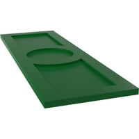 15 W 55 H TRUE FIT PVC CERNAR CIRCLE ARTS & занаети фиксни ролетни за монтирање, виридијан зелена