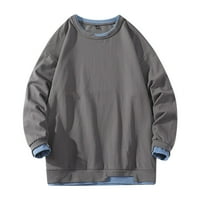 Педер -обична култура џемпер за мажи пулвер со долги ракави блузи сина, л