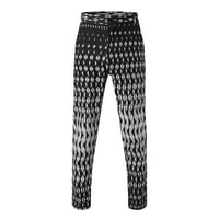 Ајомет Работни панталони за мажите панталони одговараат на деловен стил, случајни панталони за печатени џебни копчиња