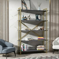 АДА дома декориран мебел Ниво отворено полица антрацит злато Elstoniii модерна книжарница