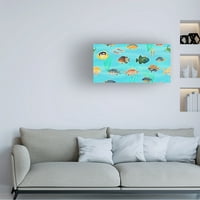Кора Ниле „Бескрајна морска риба“ платно уметност