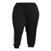 Plusенски Plusенски Plus Plus Size Bolorblocked Jogger Pants