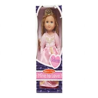 Мелиса и Даг Селесте Позабавна Кукла Принцеза Со Розова Наметка и Дијадема