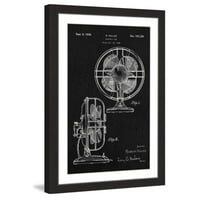 Електрична вентилатор црна хартија Рамка за печатење во сликарство