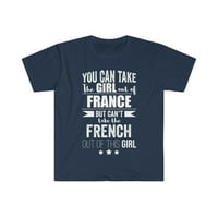 Не можам да ја извадам француската Гордост Од Девојката Унисе Маица С-3ХЛ Франција Горда