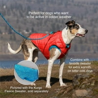 Курго мансарда јакна за кучиња, реверзибилен зимски палто за кучиња, рефлексивно, абење со прицврстување, отпорна на вода, за