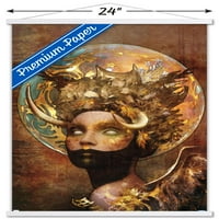 Јена Делагротаља: Космички Хороскопски - Бик Ѕид Постер Со Магнетна Рамка, 22.375 34