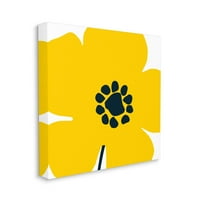 Sulpell Industries Yellow Modern Clower Clone Chentists Floral Design Canvas wallиден уметнички дизајн од портфолио на Wild