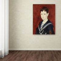 Трговска марка ликовна уметност „Фернанд Халфен како момче„ платно уметност “од Реноар