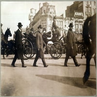 Теодор Рузвелт Во Кочија На Авенијата Пенсилванија На Пат Кон Историјата На Капитол