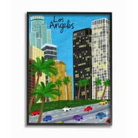 Студената индустрија разнобојни архитектура во Лос Анџелес Калифорнија живописни обележја врамени wallидни уметности дизајн од Карла Дали, 11 14