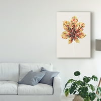 Трговска марка ликовна уметност „есен мозаик лист IV“ платно уметност од Грејс Поп