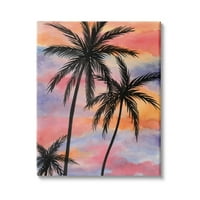 Студената индустрија Облачно зајдисонце небесна палма силуета топла тропска, 48, дизајн од Никола Бискарди