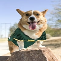 Миленичиња Прво NFL Green Bay Packerslicens Mesh Jersey за кучиња и мачки - дополнително дополнително големи
